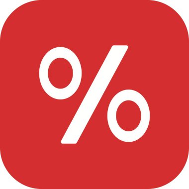 Yüzde vektör simge işareti simge vektör çizim kişisel ve ticari kullanım için..