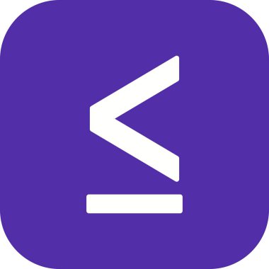 Lessthen vektör simge işareti simge vektör çizim kişisel ve ticari kullanım için..