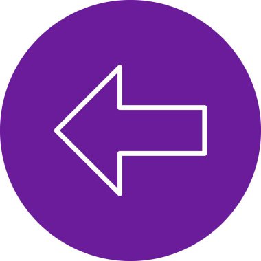 Sol vektör simge işareti simge vektör çizim kişisel ve ticari kullanım için..