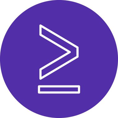 Greaterthen vektör simge işareti simge vektör çizim kişisel ve ticari kullanım için..