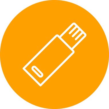 USB vektör simge işareti simge vektör çizim kişisel ve ticari kullanım için..