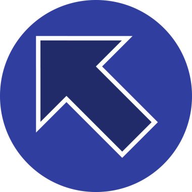 Vektör simge işareti simge vektör çizim kişisel ve ticari kullanım için sol..