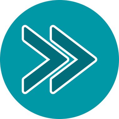 İleri vektör simge işareti simge vektör çizim kişisel ve ticari kullanım için..