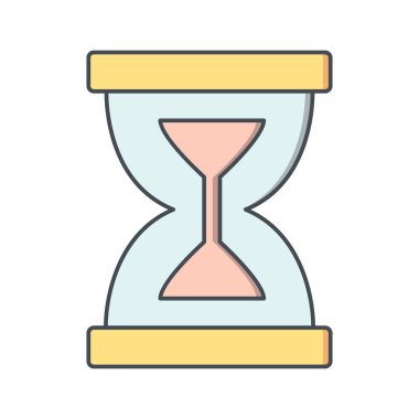 Kum saati vektör simge işareti simge vektör çizim kişisel ve ticari kullanım için..