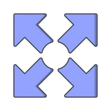 Tam ekran vektör simge işareti simge vektör çizim kişisel ve ticari kullanım için..