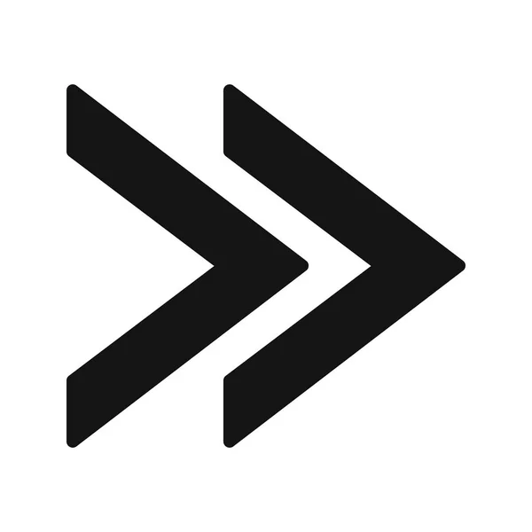 Forward Vector Icon Zeichen Icon Vektor Illustration Für Den Persönlichen — Stockvektor
