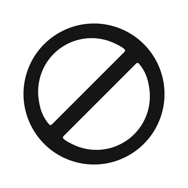 禁止的矢量图标标志图标矢量插图供个人和商业使用 — 图库矢量图片