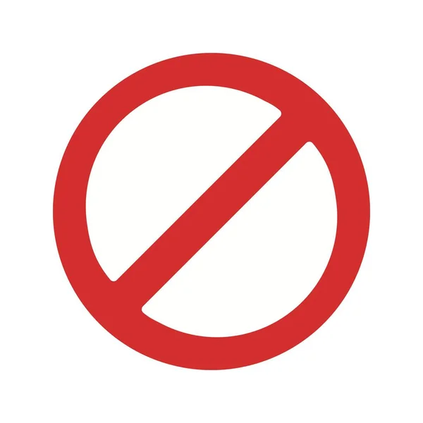 Verboden Vector Icon Signaal Pictogram Vectorillustratie Voor Persoonlijk Commercieel Gebruik — Stockvector