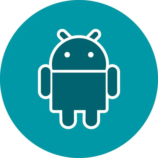 Android Wektor Znak Ikona Ikony Ilustracja Wektorowa Użytku Osobistego Komercyjnego — Wektor stockowy