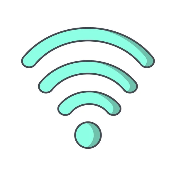 Векторная Иконка Wifi Знак Иконки Вектор Иллюстрация Личного Коммерческого Использования — стоковый вектор