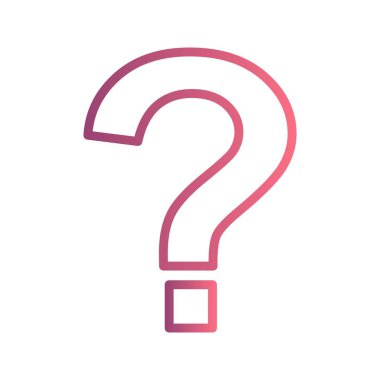 Soru işareti vektör simge işareti simge vektör çizim kişisel ve ticari kullanım için..