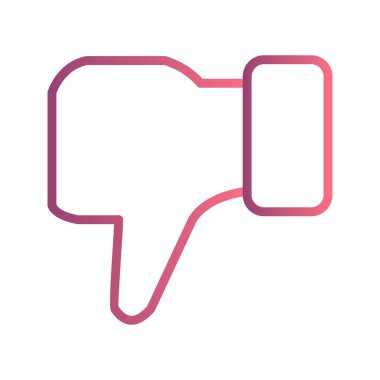 Vektör simge işareti simge vektör çizim kişisel ve ticari kullanım için sevmemek..