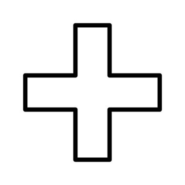 Artı vektör simge işareti simge vektör çizim kişisel ve ticari kullanım için..