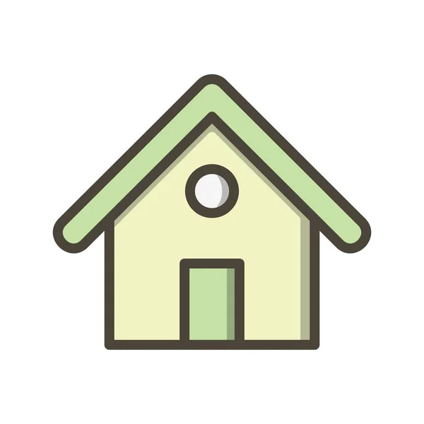 Huis Vector Icon Teken Icon Vectorillustratie Voor Persoonlijk Commercieel Gebruik — Stockvector