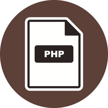Php vektör simge işareti simge vektör çizim kişisel ve ticari kullanım için..