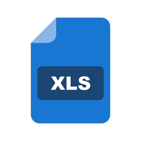 Xls Vektor Icon Zeichen Icon Vektor Illustration Für Den Persönlichen — Stockvektor