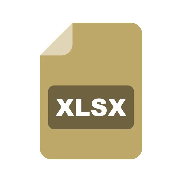 Xlsx Vektor Ikonen Logga Ikonen Vektorillustration För Personligt Och Kommersiellt — Stock vektor