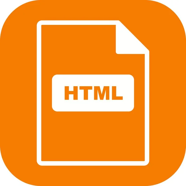 适用于个人和商业用途的 Html 向量图标图标标志图标矢量插图 — 图库矢量图片