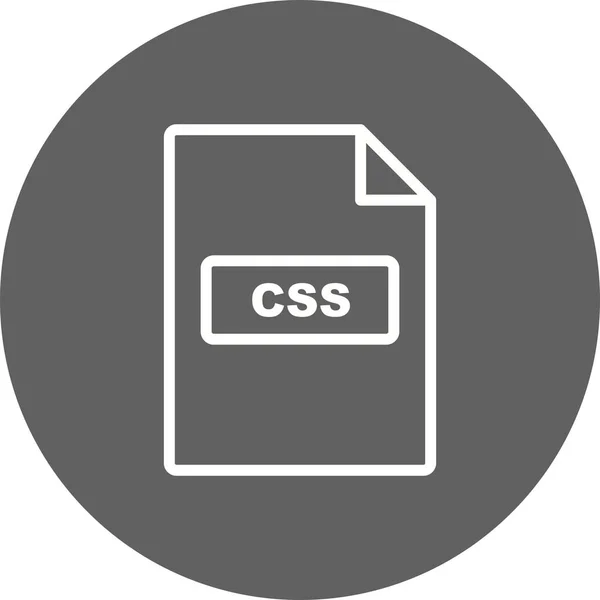 Css Vector Icon Signaal Pictogram Vectorillustratie Voor Persoonlijk Commercieel Gebruik — Stockvector