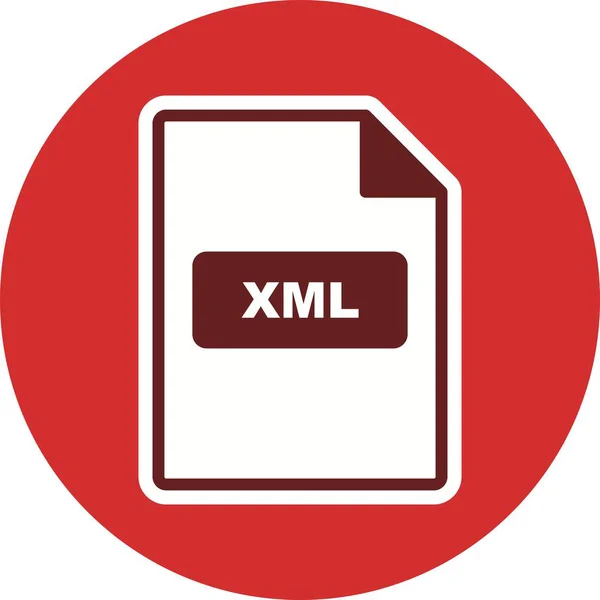 Xml Vector Icon Teken Icon Vectorillustratie Voor Persoonlijk Commercieel Gebruik — Stockvector