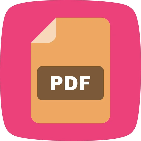 Icono Del Vector Pdf Icono Del Signo Icono Del Vector — Archivo Imágenes Vectoriales