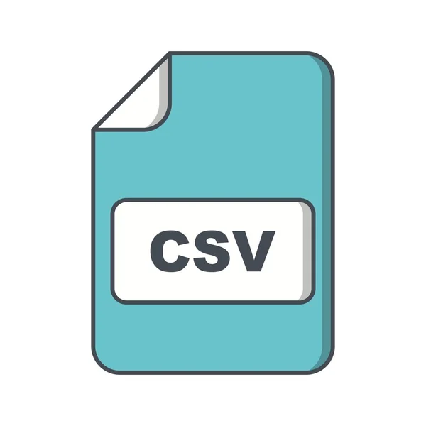 Icono Vector Csv Icono Signo Ilustración Vector Para Uso Personal — Archivo Imágenes Vectoriales