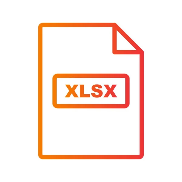 Xlsx Vektor Ikon Jel Ikon Vektoros Illusztráció Személyes Edzőtermi Használatra — Stock Vector