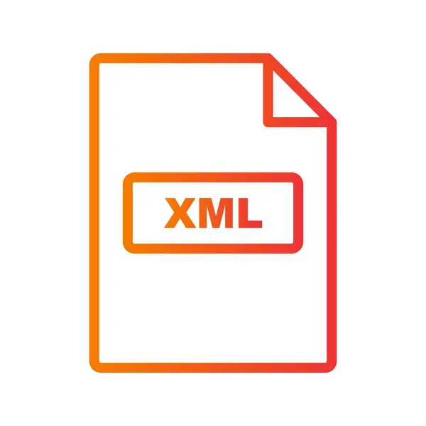 Xml Vektor Ikon Jel Ikon Vektoros Illusztráció Személyes Edzőtermi Használatra — Stock Vector