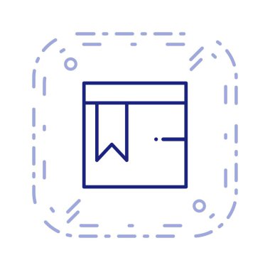 Vektör Page ICO Bookmarked