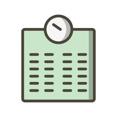 Vektör ağırlık makine simgesi