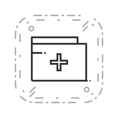 Vektör tıbbi klasör ICO