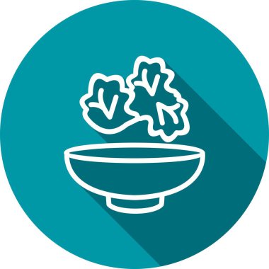 Vektör yiyecek ve sağlık simgesi