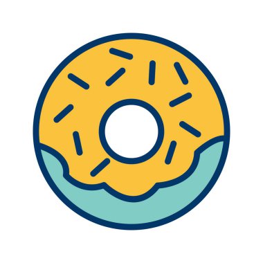 Vektör yiyecek ve sağlık simgesi