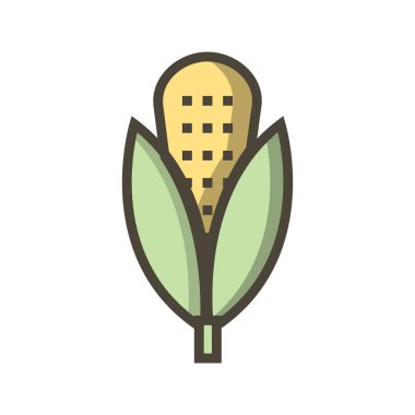 Vektör yiyecek ve sağlık simgesi