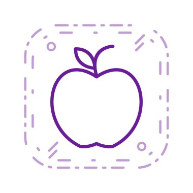 Vektör yiyecek ve sağlık simgesi