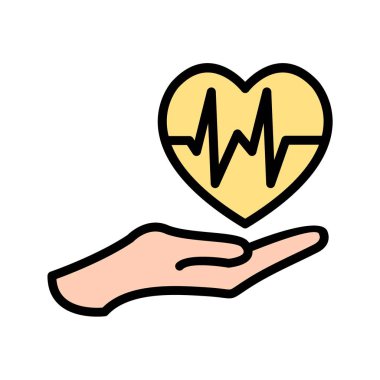 Vektör sağlık ve egzersiz simgesi