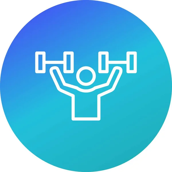 Vector Health Exercise Icon — Stock Vector