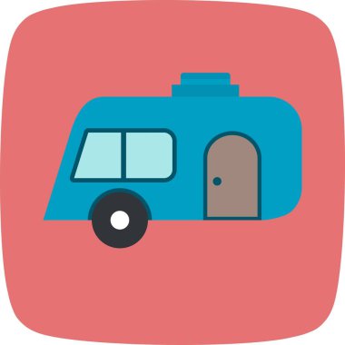Karavan vektör simge işareti simge vektör çizim kişisel ve ticari kullanım için..