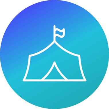 Çadır vektör simge işareti simge vektör çizim kişisel ve ticari kullanım için..