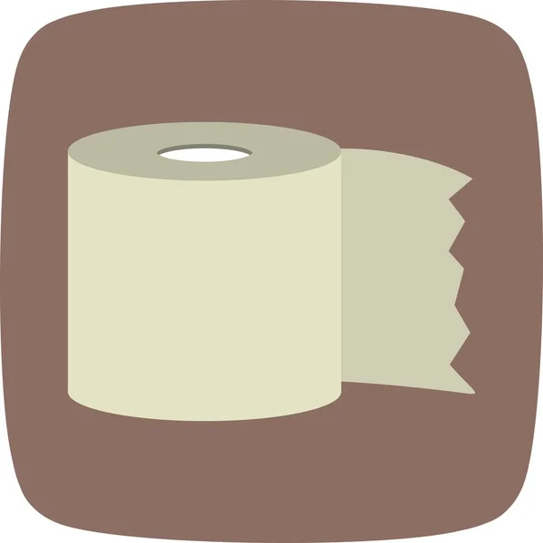 Toilet Paper Vector Icon Sign Icon Vector Illustration Personal Commercial — Stock Vector