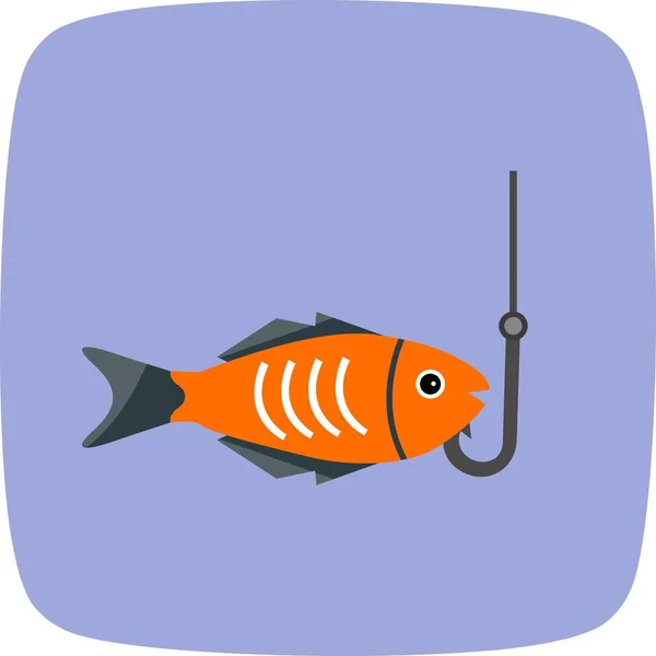 Fishing Vector Icon Sign Icon Vector Illustration Personal Commercial Use — Stock Vector