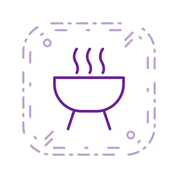 Barbecue Vector Icon Signaal Pictogram Vectorillustratie Voor Persoonlijk Commercieel Gebruik — Stockvector
