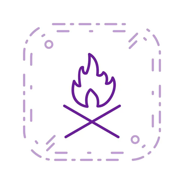 Focul Osos Vector Icon Sign Icon Vector Ilustrație Pentru Personal — Vector de stoc