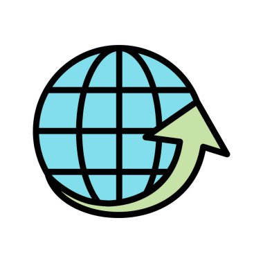 Vektör evrensel simgesi Trendy bakmak.