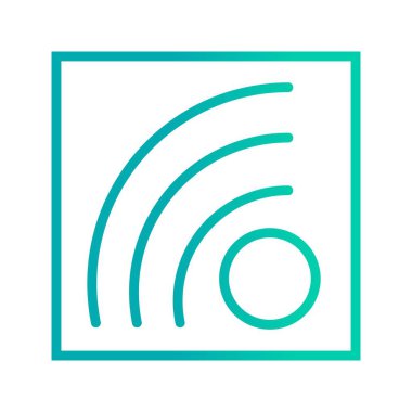 Vektör evrensel simgesi Trendy bakmak.