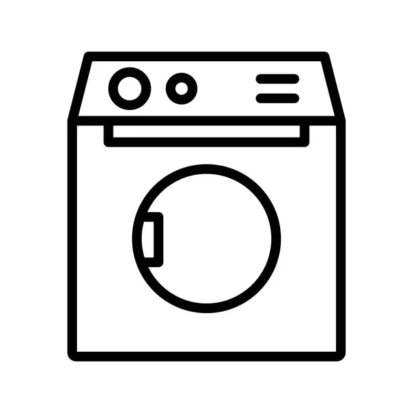 Çamaşır Makinesi Vektör Simge Işareti Simge Vektör Çizim Kişisel Ticari — Stok Vektör