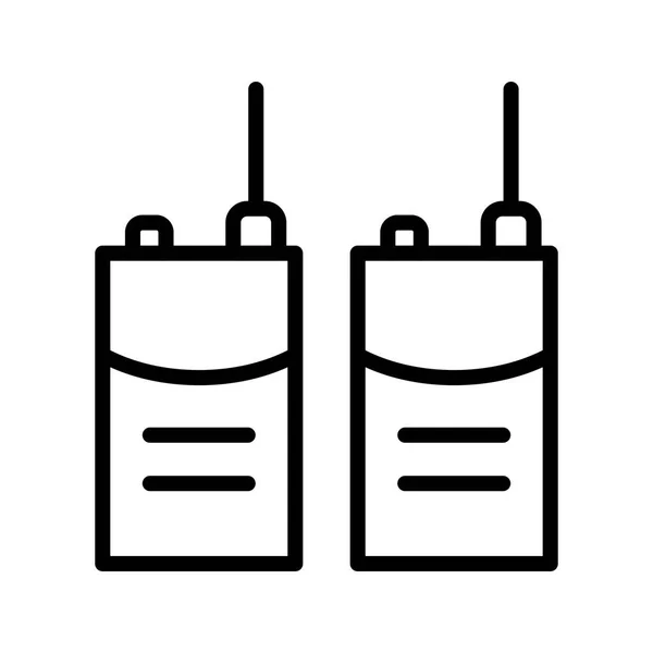 Walkie Talkie Vector Icon Sign Icon Vector Illustration Para Uso — Archivo Imágenes Vectoriales