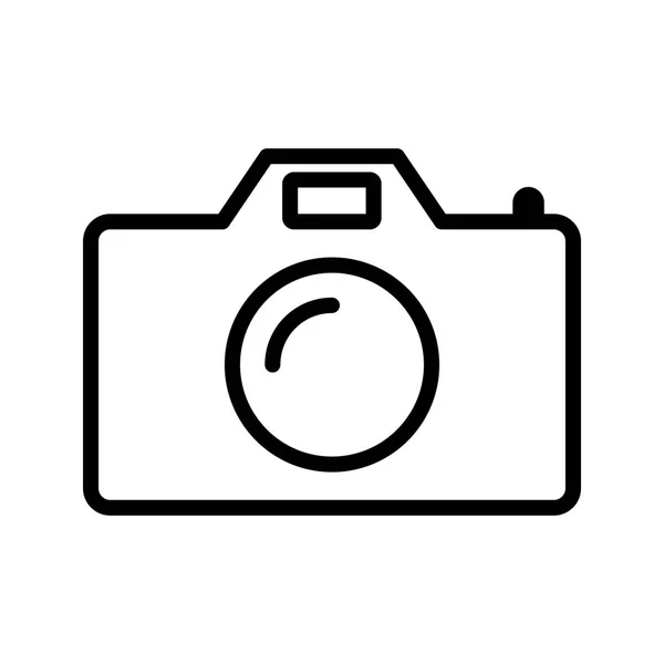 Kamera Vektor Ikon Jel Ikon Vektoros Illusztráció Személyes Edzőtermi Használatra — Stock Vector