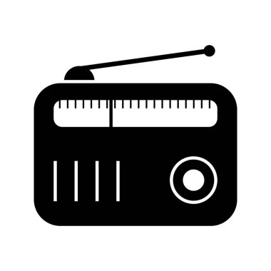 Radyo vektör simge işareti simge vektör çizim kişisel ve ticari kullanım için..