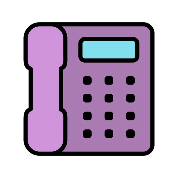 Telefon Vektor Symbol Symbol Vektor Illustration Für Den Persönlichen Und — Stockvektor